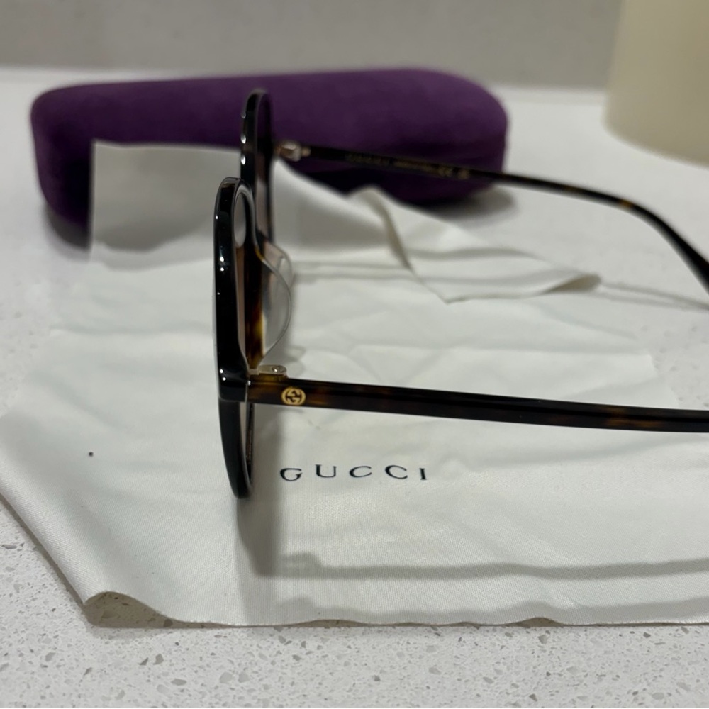 Gucci Black and Brown Gradient Sunglasses - Picture 6 of 6